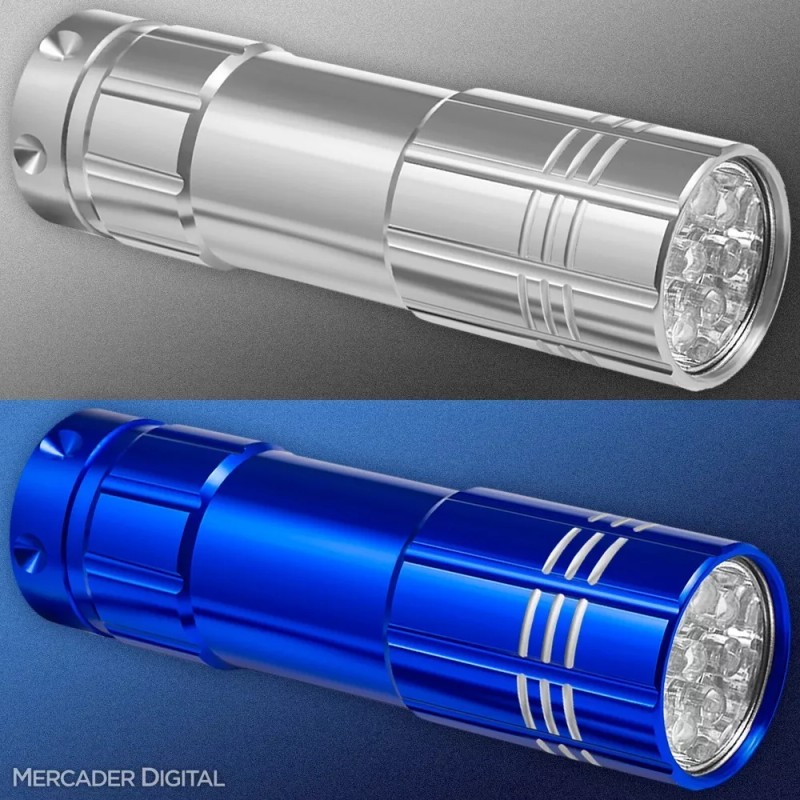 Mercader Digital 2 Pz Linterna Uv Luz Negra Ultravioleta Lámpara