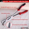 LEONTOOL Long Reach 90 Degree Bent Nose Pliers 13-Inch Dual