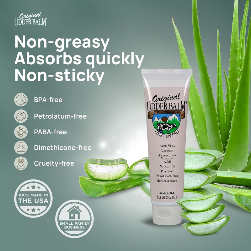Original Udder Balm Unscented Moisturizer Tube