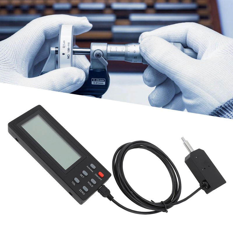 Micrometer High Accuracy Digital Display 0.0005in 0.01mm Resolution Dial Indicator