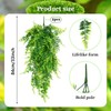 QUOZUO 2 Pack Reptile Plants Terrarium Hanging Plant Artificial Leaves