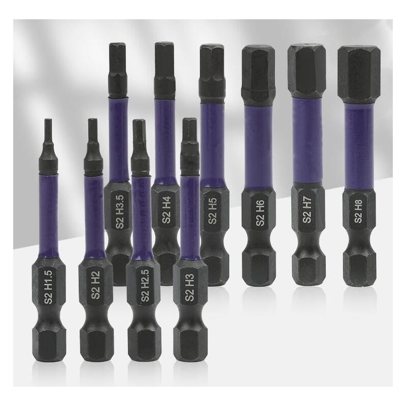 Magnetic Allen Wrench Drill Bit Set Impact Hex Head Allen