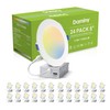 DAMINY 24 Pack 6 Inch LED Recessed Lighting with Junction
