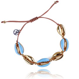 KELITCH Womens Gold Friendship Bracelets Shell Cowry Beads Bracelets Adjustable Bracelets Tropical Beach Bracelets