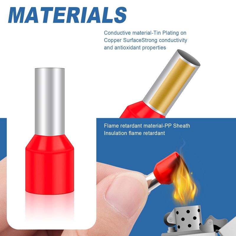 Hanibos Wire End Ferrules 10 mm² Set Cable End Ferrules