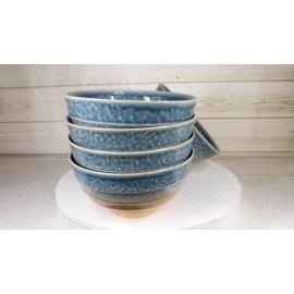 Ebros Gift Pack Of 5 Blue River Ao Nagashi Medium Soup Salad Rice Donburi Poke Bowls 24oz