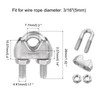 sourcing map M5 Wire Rope Accessory Set for 3/16" Dia