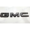 Auto Front Only Black USA Flag Emblem Overlay 2019-2025 GMC