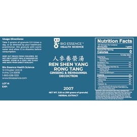 Bio Essence Health Science Bio Essence Health Science 2007 Shen Yang Rong Tang/Ginseng & Rehmannia Decoction 100g