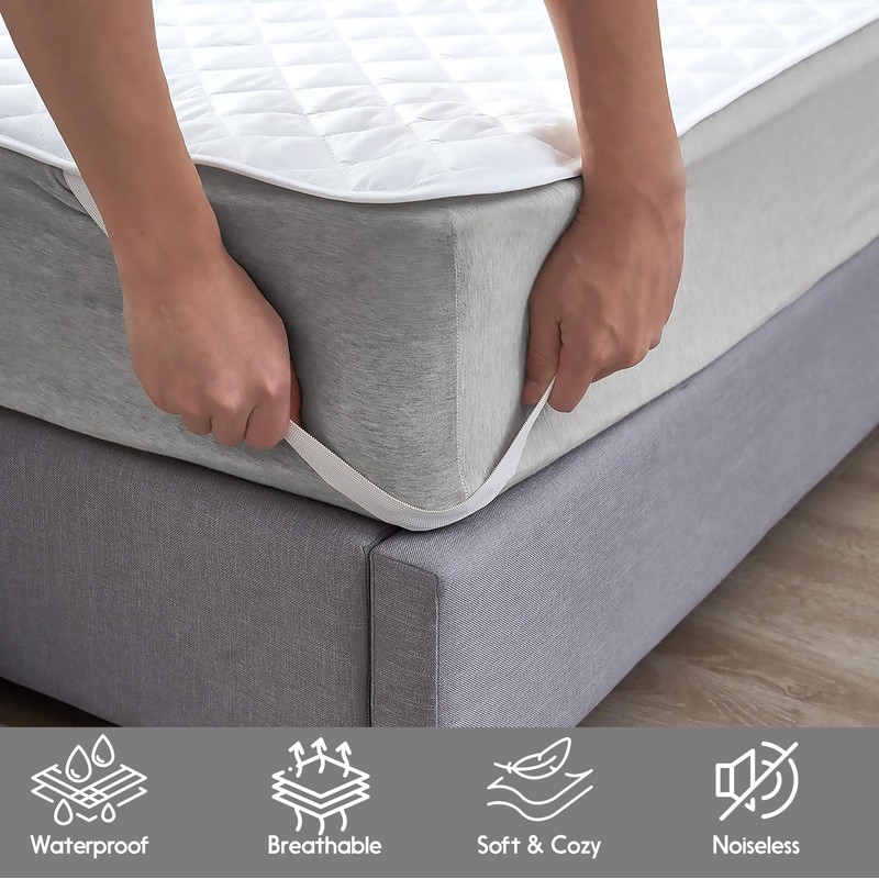 Qatan Full Size Mattress Protector – Waterproof Mattress Pad for
