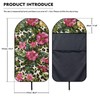 ZIATUBLES Car Seat Cover for Kids Running Retro Flower Leopard
