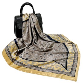 FAIRYGATE Silk Square Scarf, Women's Scarves, High Quality Silk Scarf, Silk Scarf, Neckerchief, Stole Headscarves, 90006