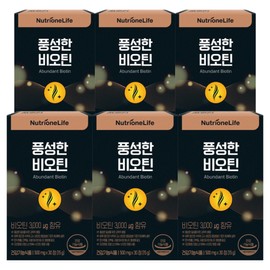 Nutrione Rich Biotin, 30 Tablets, 6 Pieces / 뉴트리원 풍성한 비오틴, 30정, 6개