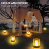 LanPool Floating Pool Lights, Solar Flame Pool Lights Waterproof, Square