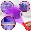Riakrum 12 Pcs UV Blacklight Flashlights LED Handheld Mini Light