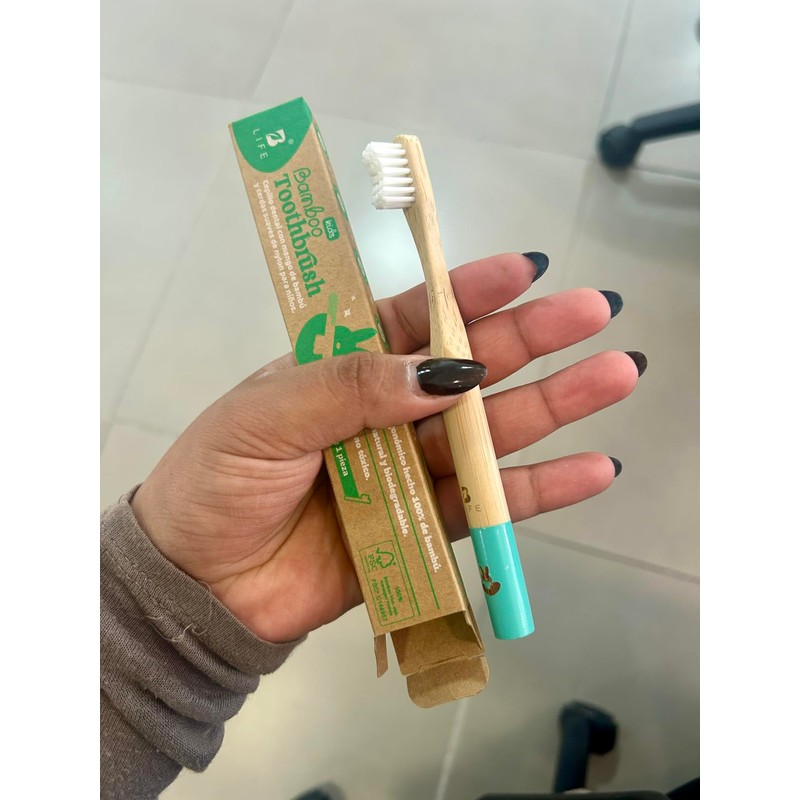 B Life Cepillos de Dientes de Bambú para Niños con