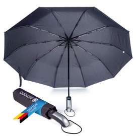 GOODS+GADGETS Umbrella – Pocket Umbrella Automatic Umbrella XXL 100 cm Windproof Travel Umbrella – The Original!, black