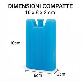 Frizerino Coloured Ice Bricks 3 Pieces - Cooling Tiles (total 300 ml) 10 x 8 x 2 cm