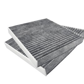Air Conditioner Filter Replacement Filter, Special 5 Layer Structure, Includes Activated Carbon, Exhaust Gas, Antibacterial, Black, Pack of 2 (Compatible Model Numbers: DCC1009/ 87139-30040, etc.)