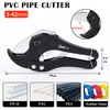 Sharp-tec PVC Pipe Cutter 3-42mm, Heavy Duty Ratchet Plastic Pipe