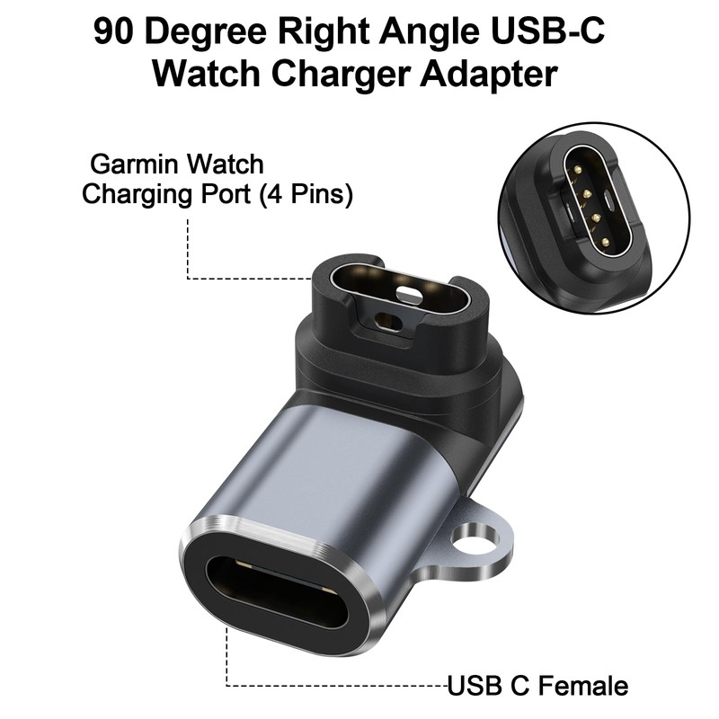 USB C to Garmin Watch Charger Adapter 4 Pack -