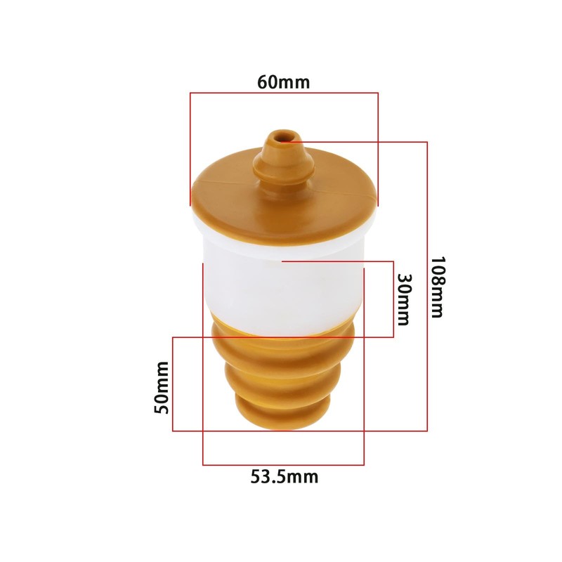 ECSiNG 2pcs Stop Buffer Support for Rear Axle Shock Absorber