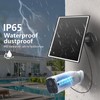 8W Solar Panel for Outdoor Security Camera, 5V Micro USB&
