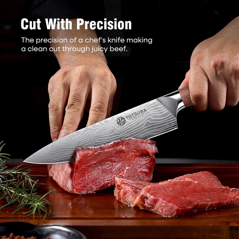YOTSUBA Kitchen Knives Set 3 PCS, Ultra Sharp Chef Knife