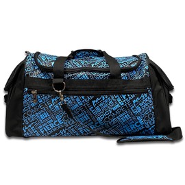 Dream Duffel Inspiration Practice Bag, Stylish Gym Tote with 2 Large Side Pockets, Perfect for Shoes & Accessories, 21.25" x 12.6" x 2.36", Blue