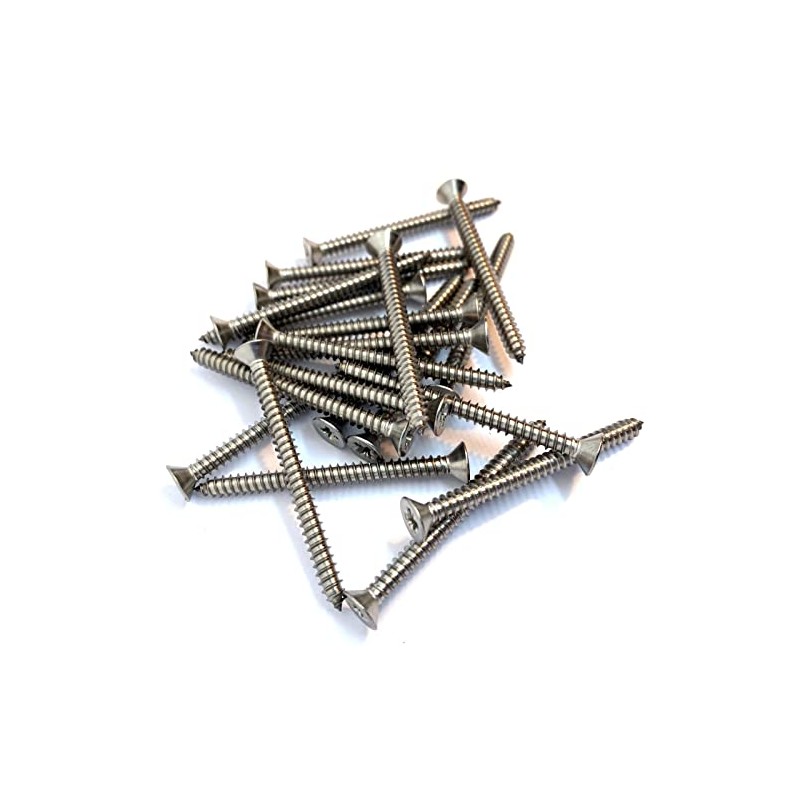 No.8 x 2" (4.2mm x 50mm) Pozi Countersunk Self-Tapping Screw