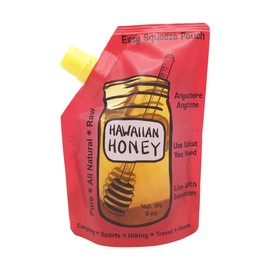 Hawaii Honey Pouch 8oz | Easy Squeeze Energy Boosting | 3 Enzymes Strong