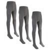 Undercover 3 Pairs of Girls Cotton Rich Knitted Tights Grey