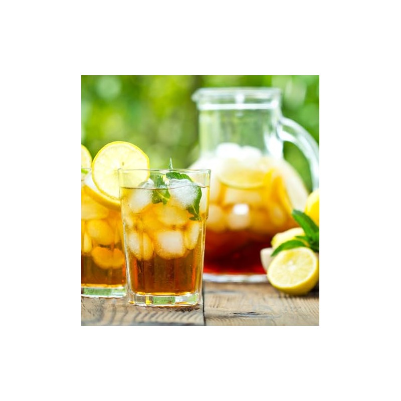 DEEP RICH Black Iced Tea Filter Bags, 48 Count, Makes