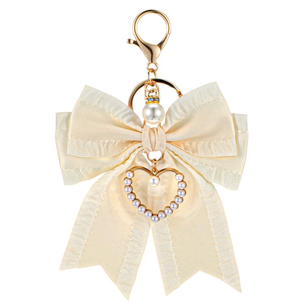 TIESOME Bow Purse Keychain Charm, Bow Keychain Bag Charms for