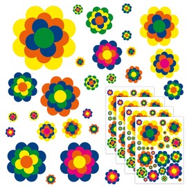 Autoaufkleber Blumen Gänseblümchen Prilblumen Tuning - 27/54/108 Stück - Lustige Karosserie Motorrad Fahrradhelm Glasaufkleber (Small, 108 Stücke, Farbe 011)