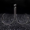 LURELINK-Inline-Circle-Hooks-Saltwater-for-Catfish-Bass-Octopus-Hooks-Fishing-Hook-Freshwater 50 Pack (3/0 50-Pack, Black)