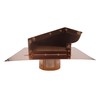RDP Copper Rooftop Exhaust Vent Cap with Damper and Bottom