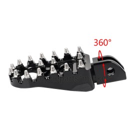 Unbranded CNC Wide Foot Pegs MX Style Footpegs Fit For Harley Breakout Low Rider FXLR 107