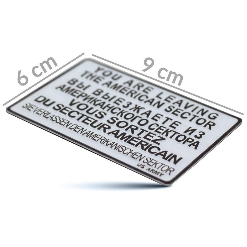 Magnet You Are Leaving The American Sector | US Army