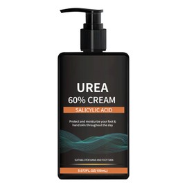 Urea Cream 60 Percent for Feet 150ml, Intensive Moisturizing Urea Foot Cream for Cracked Heels and Hard Skin, Fast Absorbing, Non-Greasy Formula