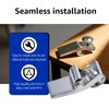 Storm Door Panel Clips with Screws 5/16" Offset Aluminum Storm