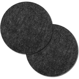 Urbanstrive 4 PCS Coasters, Eco-Friendly 100% Biodegradable Coasters Absorbent Felt Coasters for Drinks Bar Home, 4 Inch (Black Round)