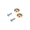 CNC Fork Caps / Countersunk Discs Aluminium Gold for S51,