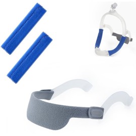 Mckudo Headgear Strap Compatible with DreamWear Nasal Pillow, Fullly Adjustable Fit Design, Comfort Stretchy Soft Fabric with 2 Strap Covers