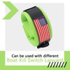 AFEISOL Universal Marine Boat Kill Switch Wrist Strap, Adjustable Jet
