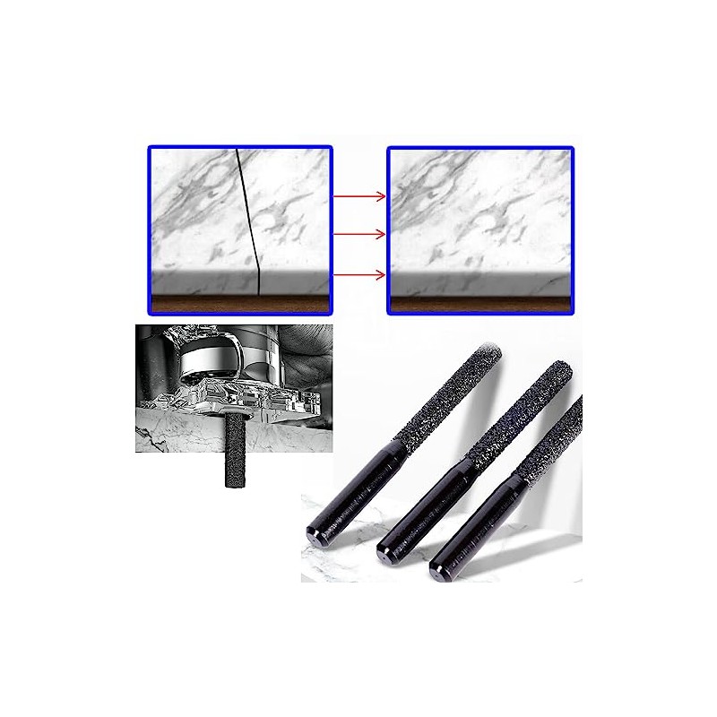 FANGHUIER Straight Edge，Mortar Rake Drill Bit，Grout Rake，Masonry Hole Cutter，Stone Cutter，6mm