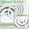 Therwen 4 Pieces 6 Inch Round Vent Cover, Ceiling Diffuser