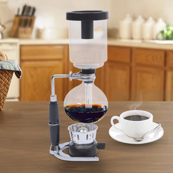 Unbranded 3 Cup Siphon Syphon Vacuum Coffee Maker Tabletop Siphon