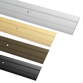 Gedotec transition profile transition rail aluminium flat perforated width 37 mm 3 colours 100 cm and 200 cm brand quality for your living area.