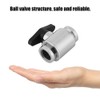 G1/4" Internal Thread Silver Water Ball Valve for Computer Water